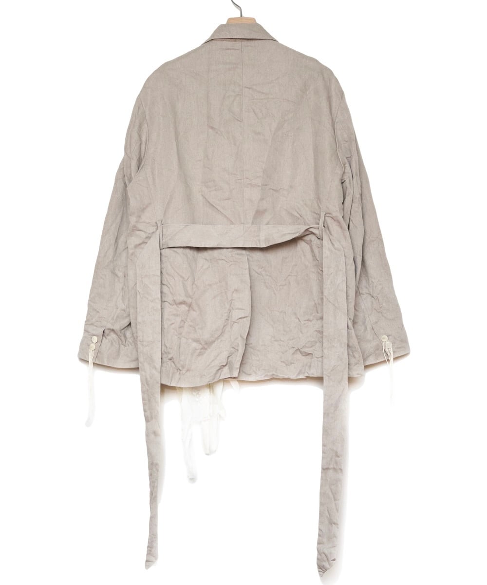 Midorikawa / MID26SS-JK05 LINEN JACKET (IVORY) | AfterSchool