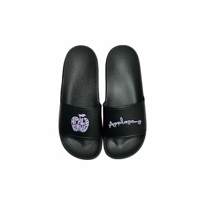 APPLEGANG ASYMMETRIC SLIDES ブラック×パープル