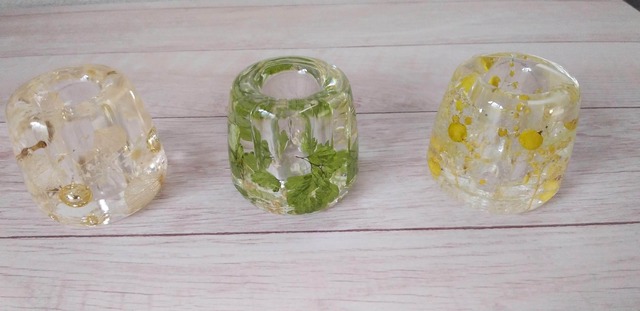 ハーバリウム　歯ブラシスタンド　～白系～