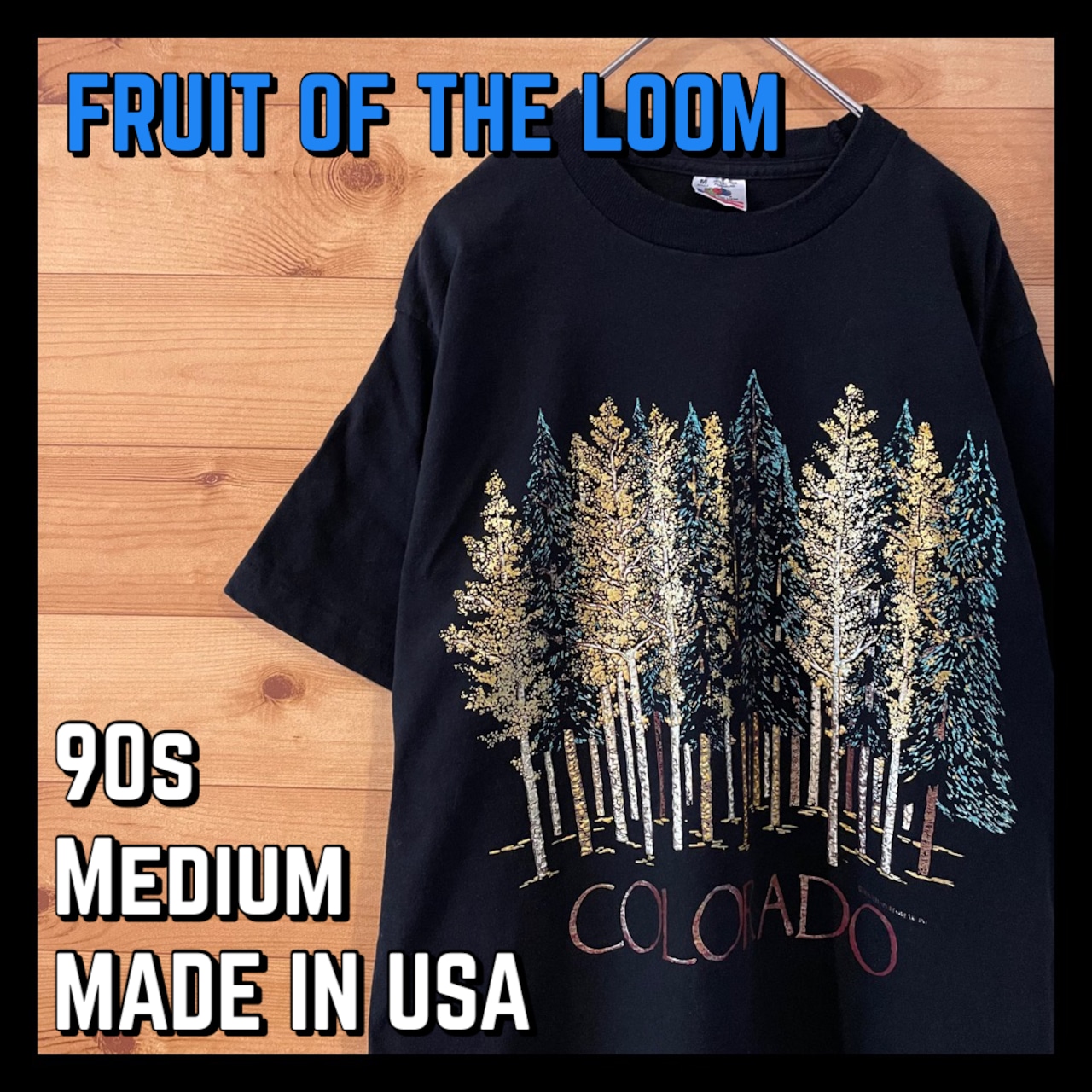 【FRUIT OF THE LOOM】古着 90s コロラドTシャツ USA製