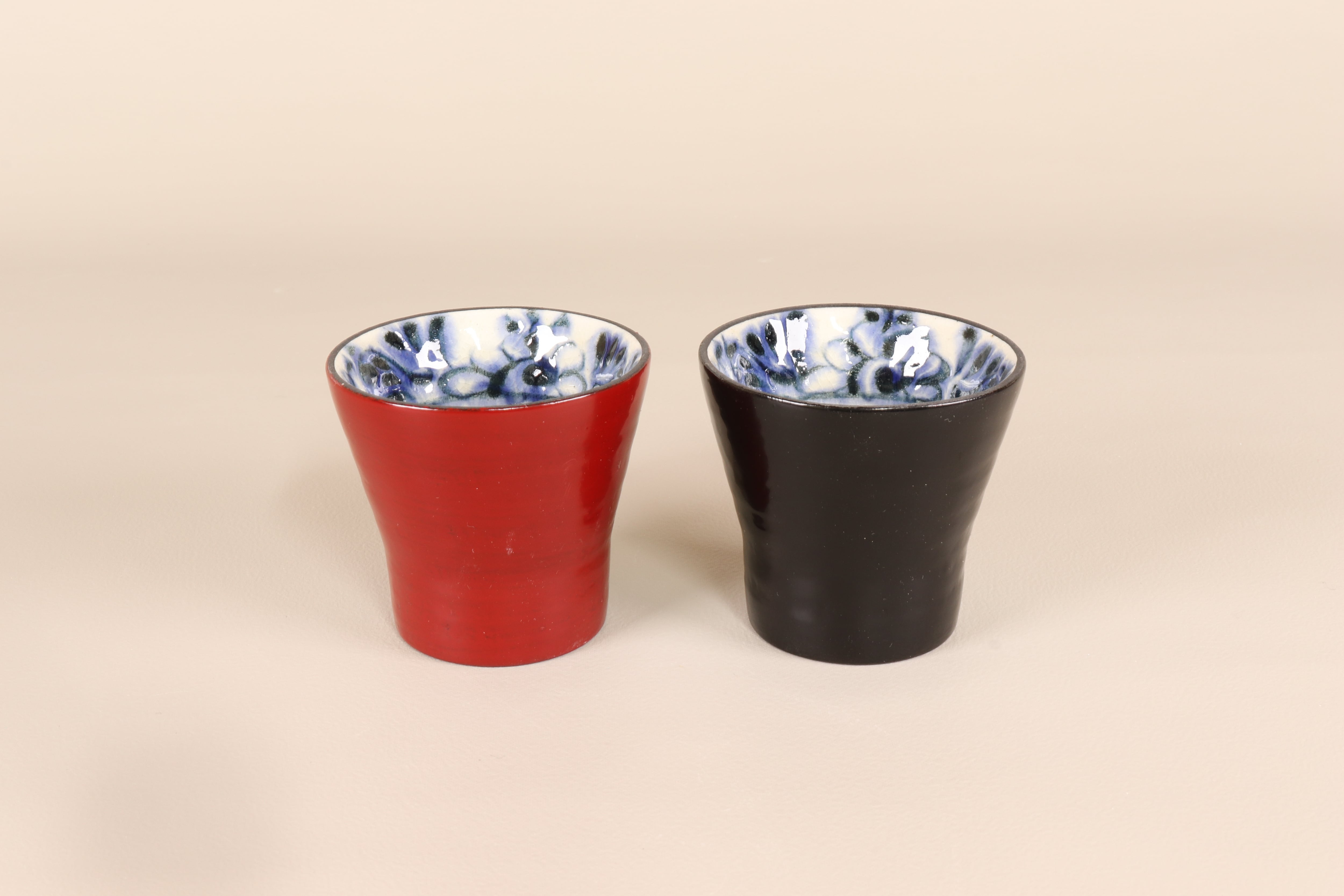 漆陶 盃 渕唐草 【アウトレット】