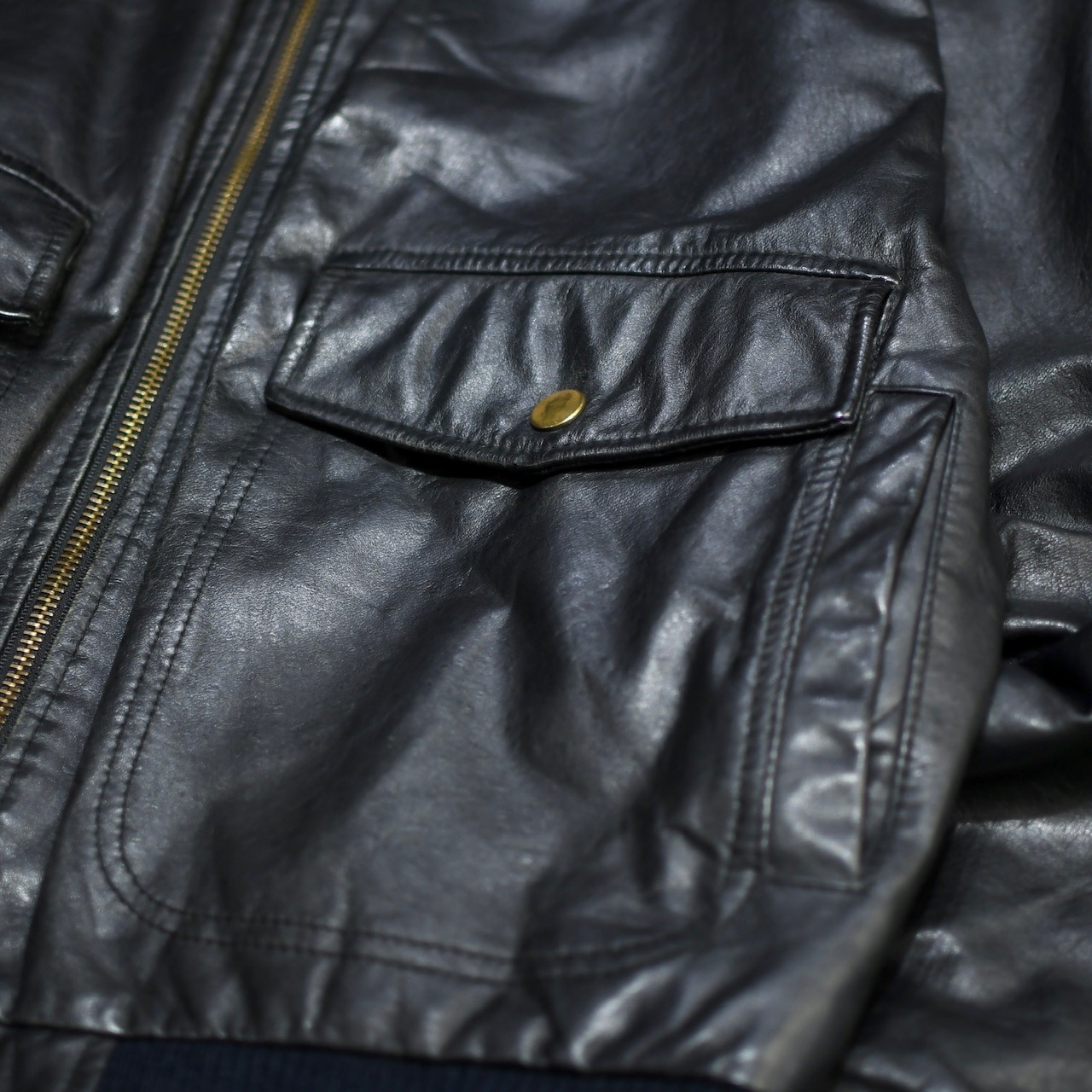 BURMA RUN leather flight jacket