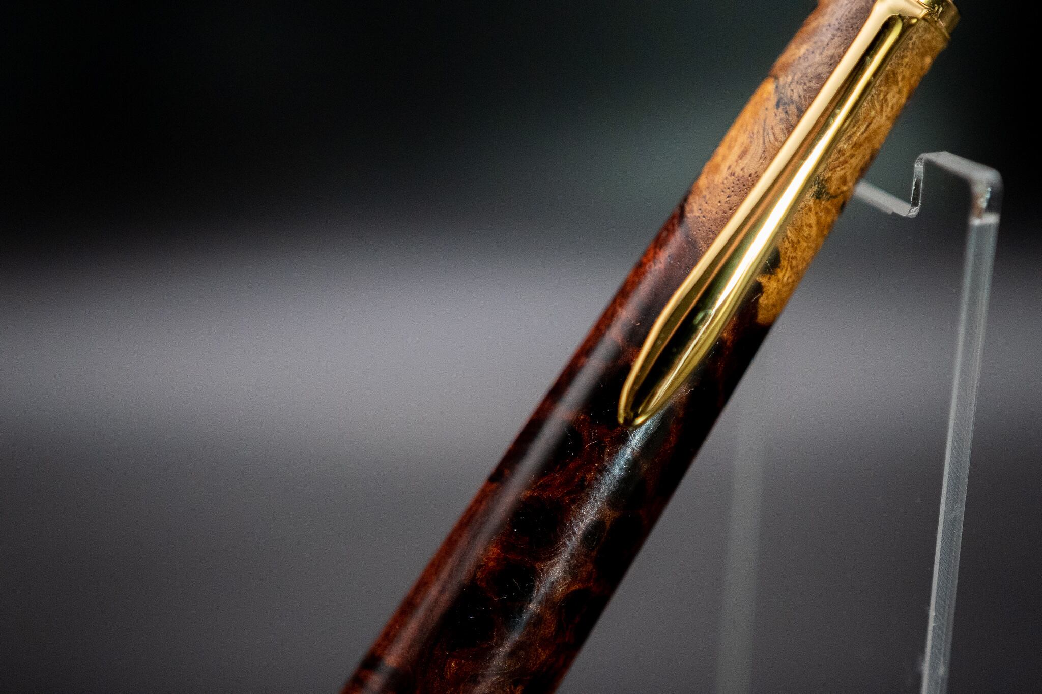 【朱色の銘木】 本花梨紅白 極上 gold MP