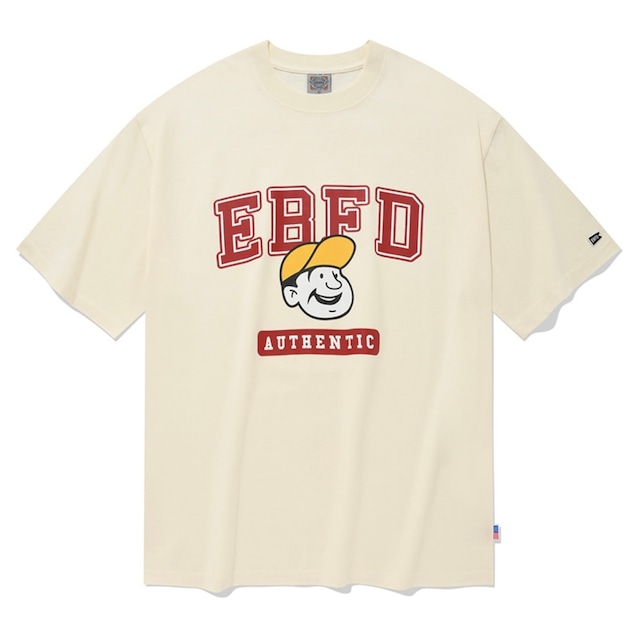 [EBBETSFIELD] EBFD Betts Short Sleeve T-Shirt Ivory 正規品 韓国 ブランド 韓国通販 韓国代行 韓国ファッション Tシャツ