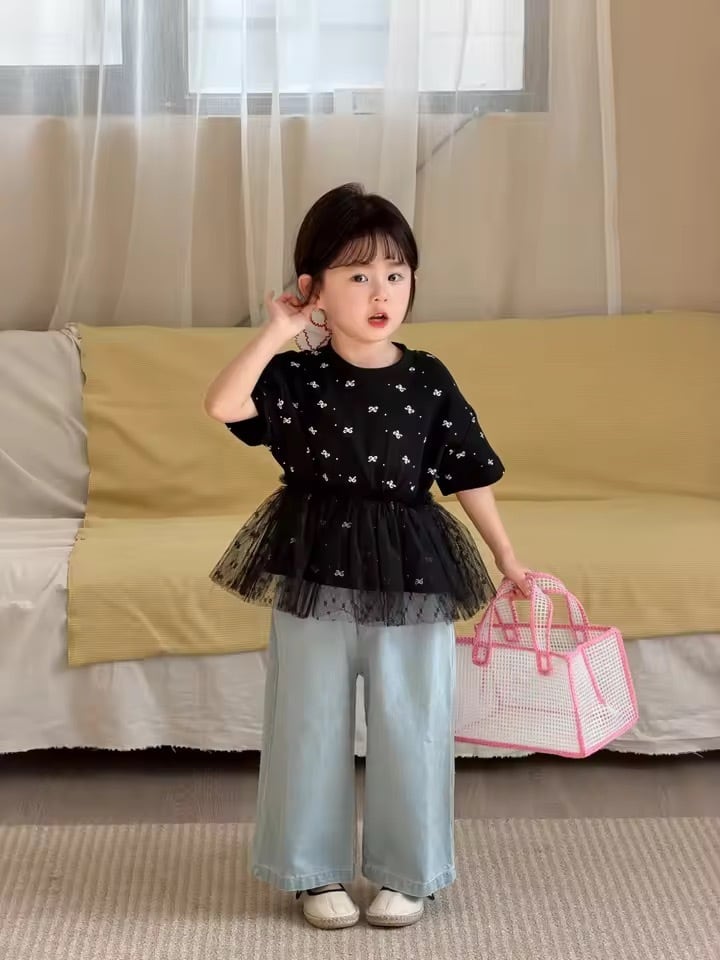 リボンチュールトップス