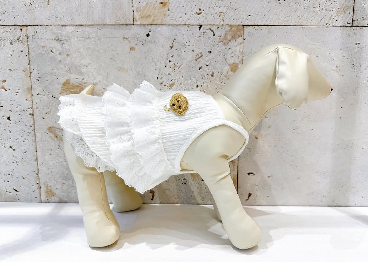 ★完売品★ DENIM ROSE ワッペンフラワーフリルキャミソール ワッペンレースフリルキャミソール | DENIM ROSE