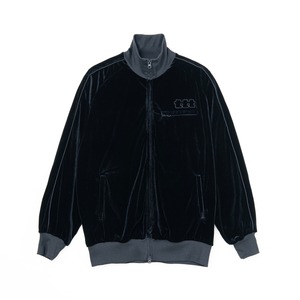 Velours track jacket（BLACK）