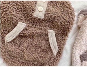 即納【pecoramou select】ボアカットソー アイボリー