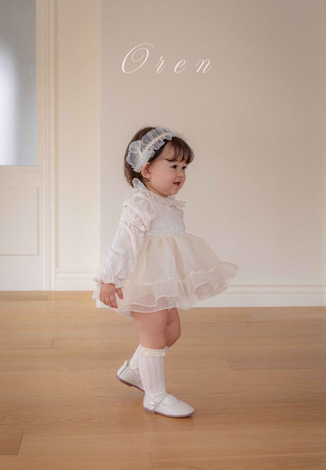 ラスト1 creamS【即納】<OREN>  Bianca organza suit