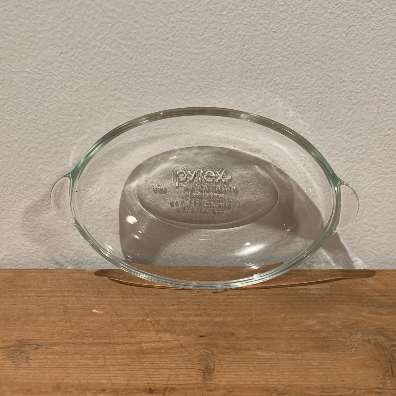 グラタン皿 木製トレー付き オールドパイレックス Pyrex CORNING