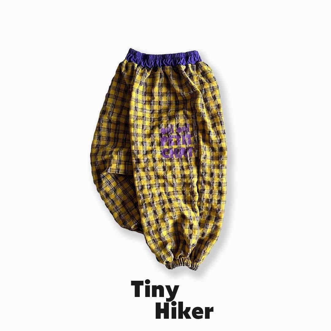【予約】TinyHiker / チェックジョガーパンツ