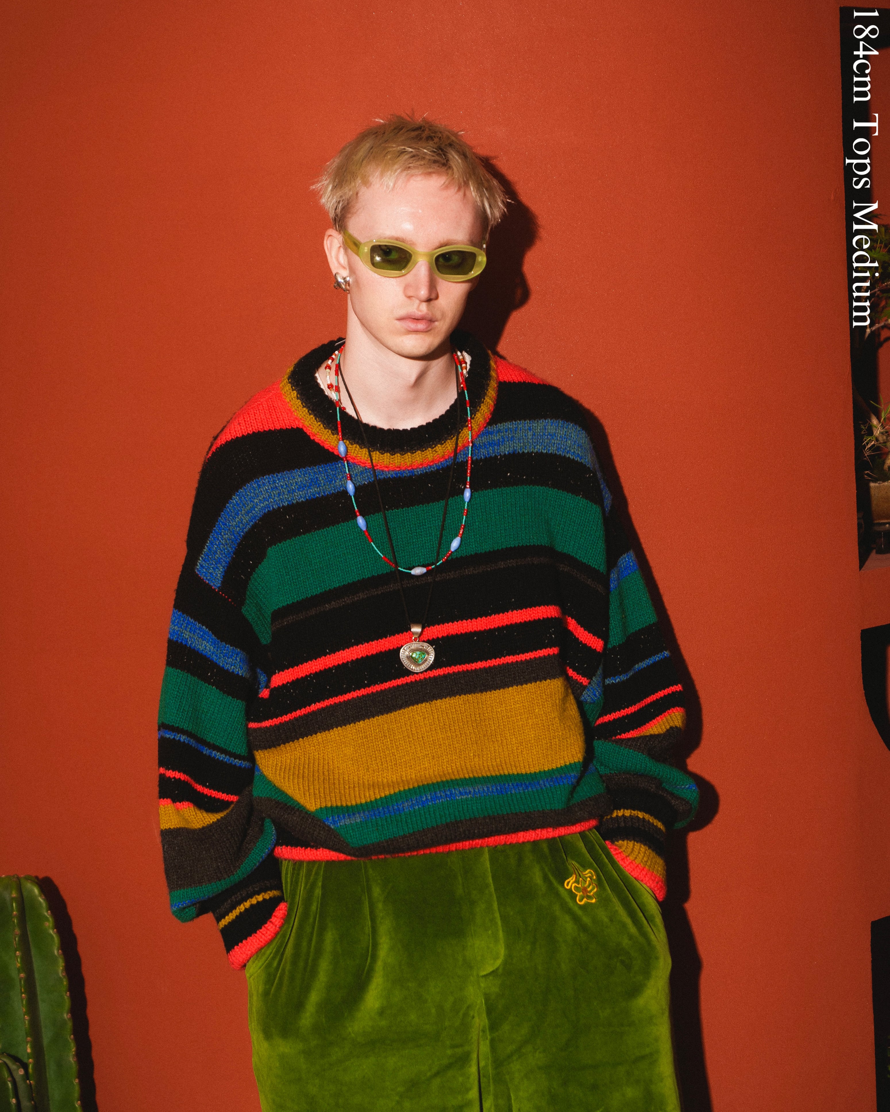 Rainbow Wool Sweater / レインボーウールセーター | AMBERGLEAM