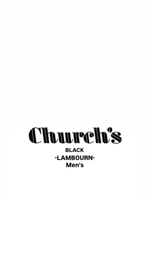CHURCH'S -LAMBOURN- :BLACK (Men's)