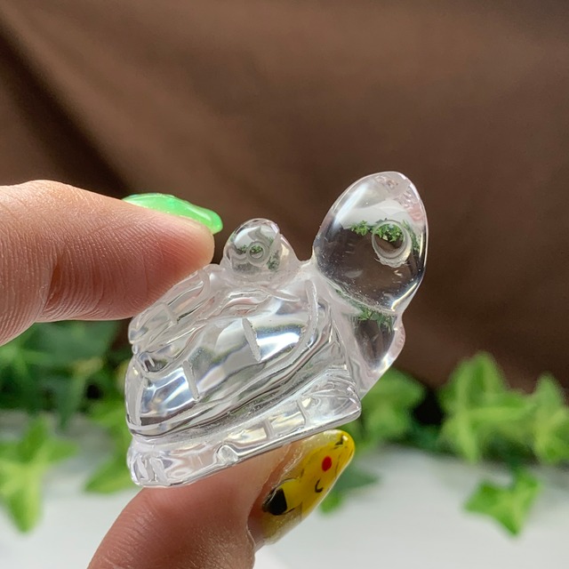 8.透明度高☆親子亀水晶☆