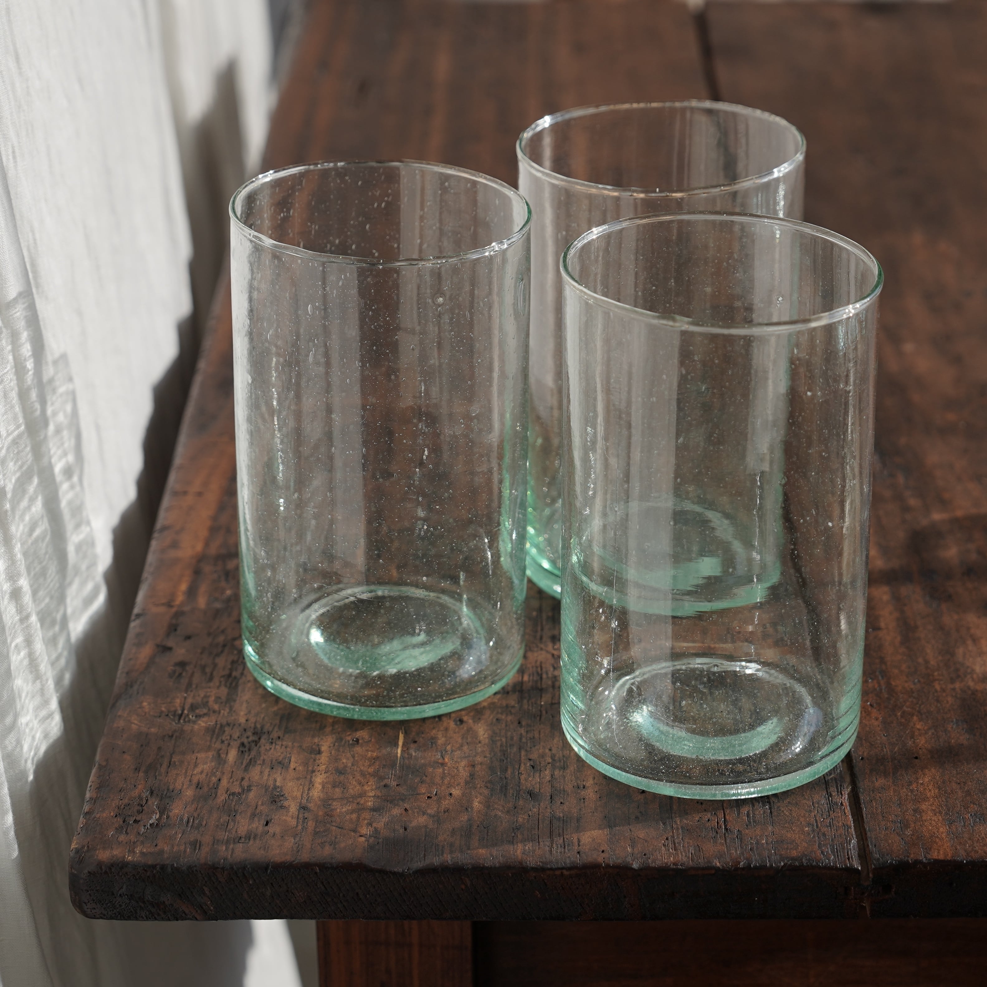 モロッコリサイクルガラスシリンダー L