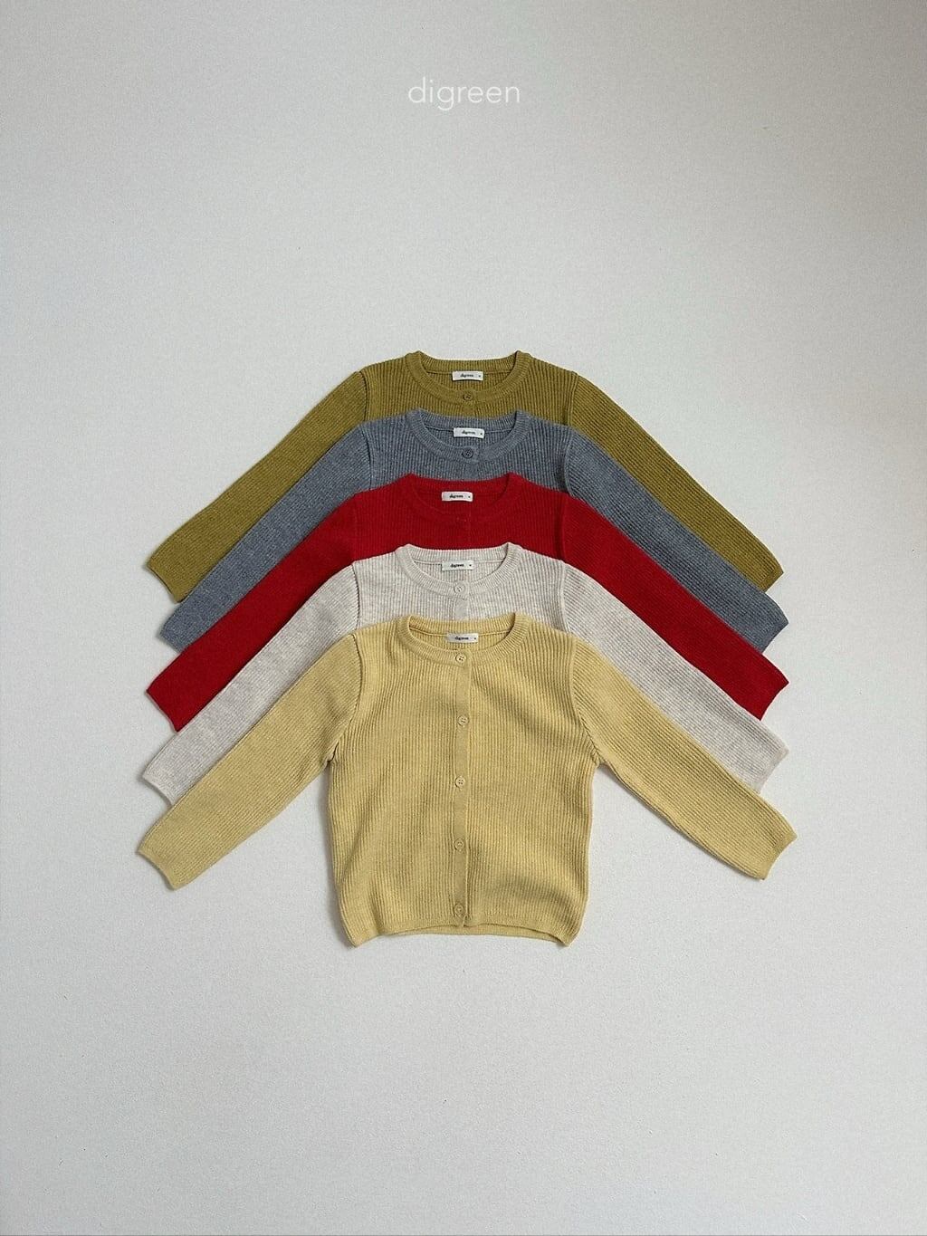 【予約】digreen Olive cardigan