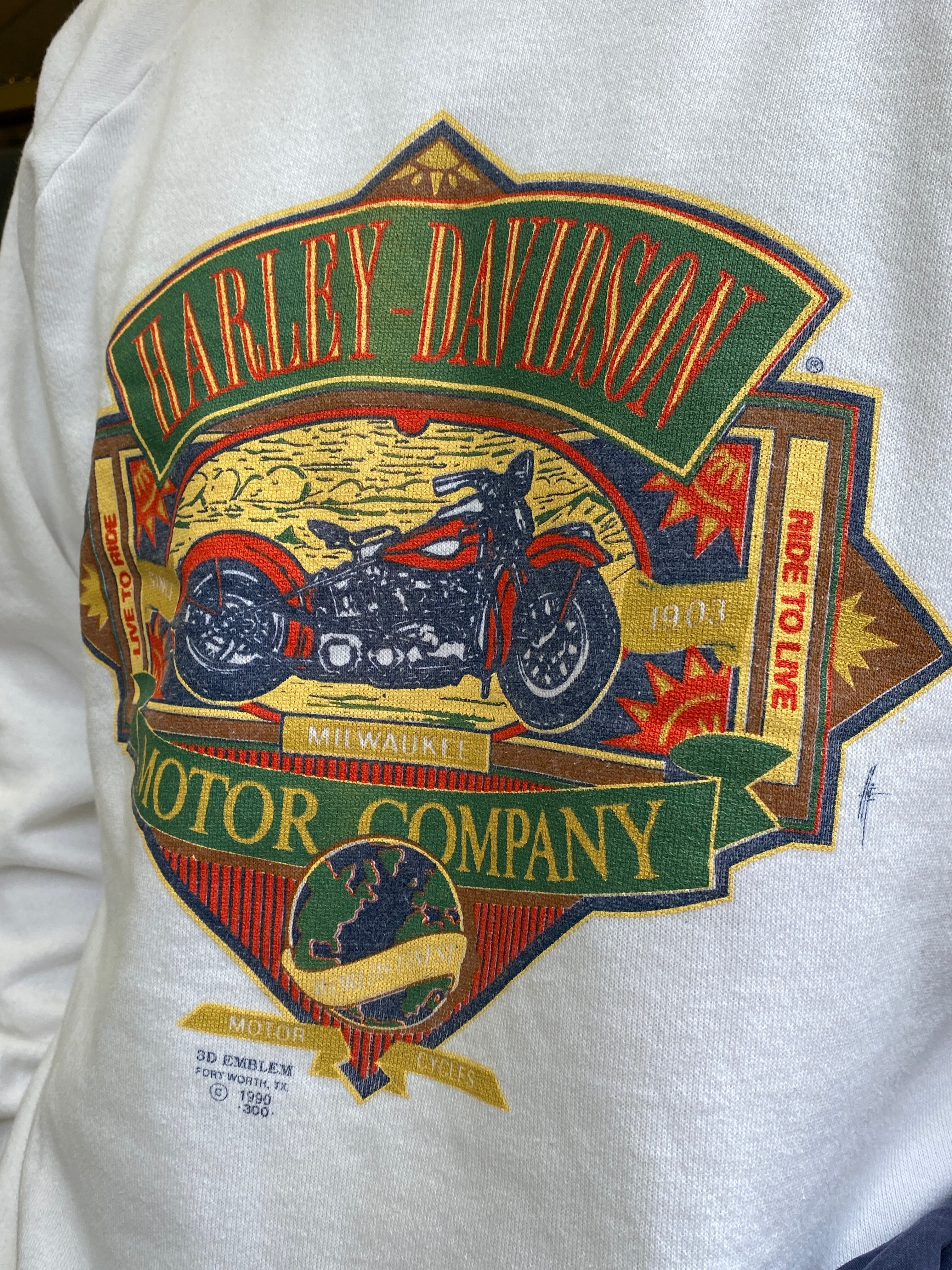 80年代~ DELTA デルタ HARLEY-DAVIDSON ハーレーダビッドソン プリント ...