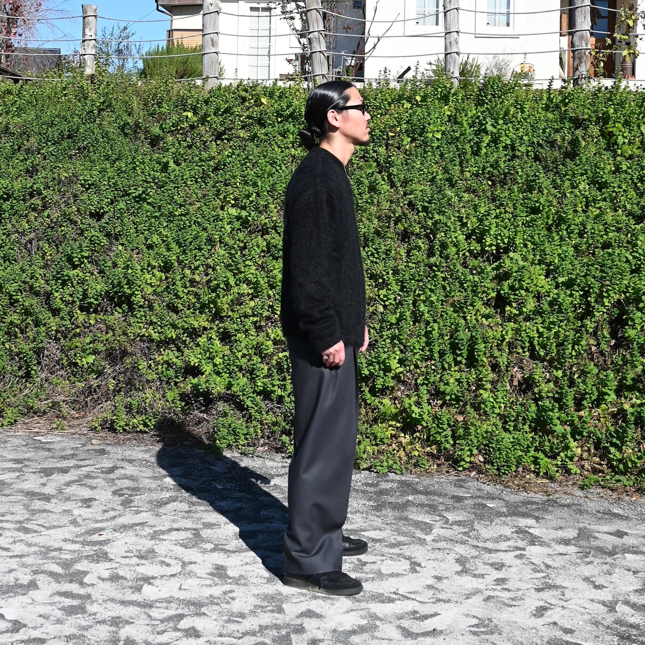 INTERIM /  KID MOHAIR ALPACA SHAGGY CREW SWEATER