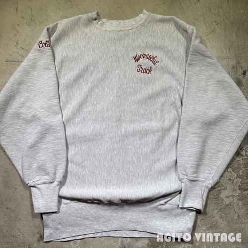 90's Champion チャンピオン リバースウィーブ スウェット Woonsocket Track グレー 刺繍タグ X-LARGE USA製 希少 ヴィンテージ BA-2909 RM3330H