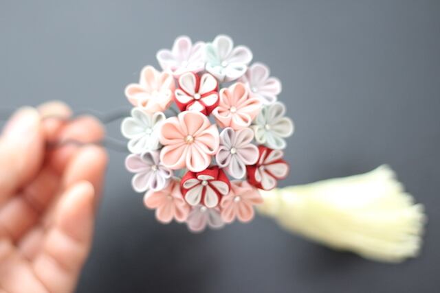 つまみ細工 簪セット