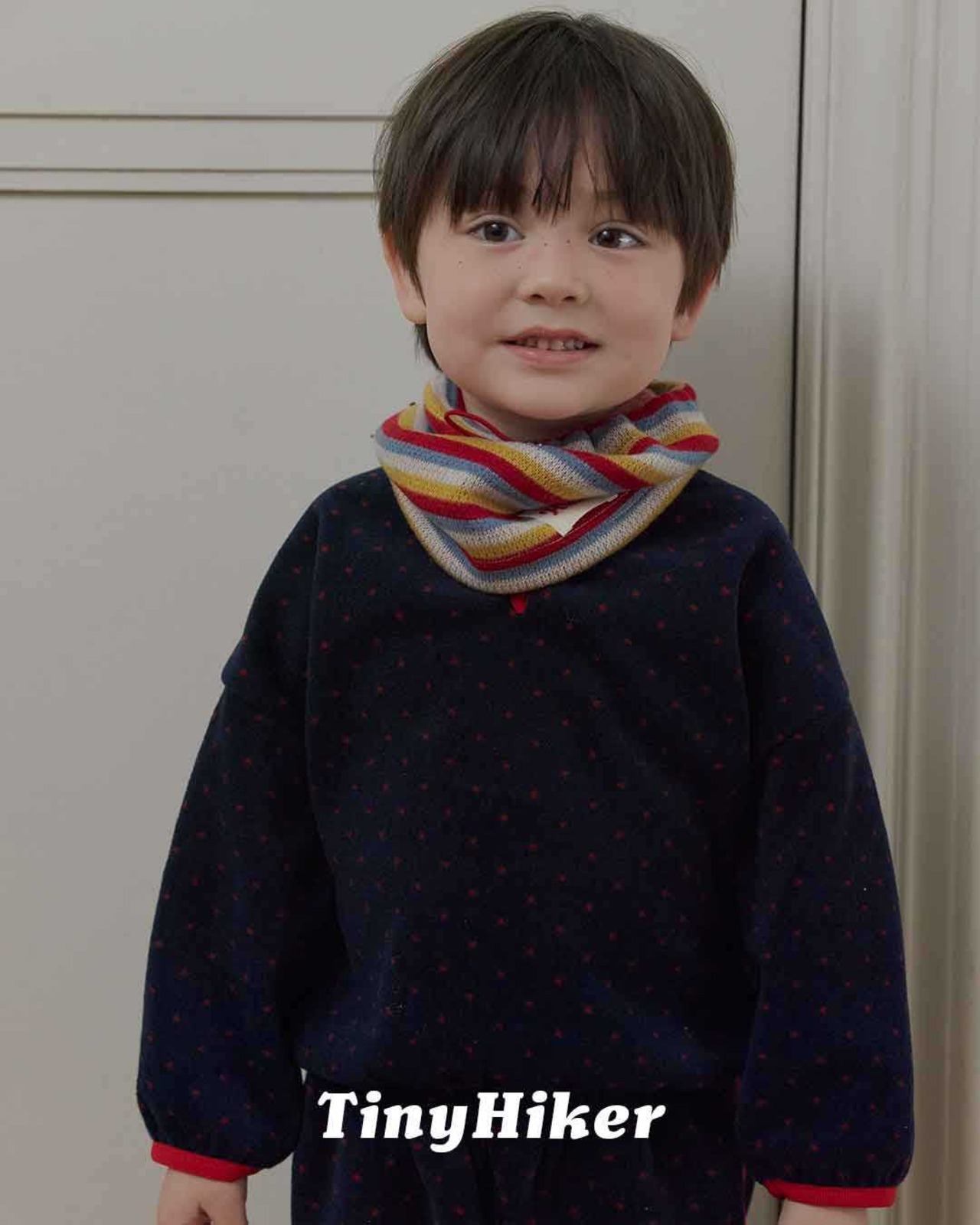 〖取寄〗韓国子供服 / 26winter / TinyHiker / プチドットフリースT / キッズ *XS~XL*