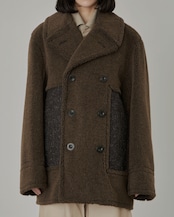 i’m here : - Boa P-Coat :Melange|ケンピメルトン/Extra TIMEピンズ