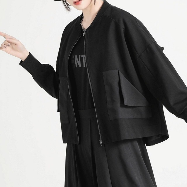 Ruffle sleeve short jacket C0787