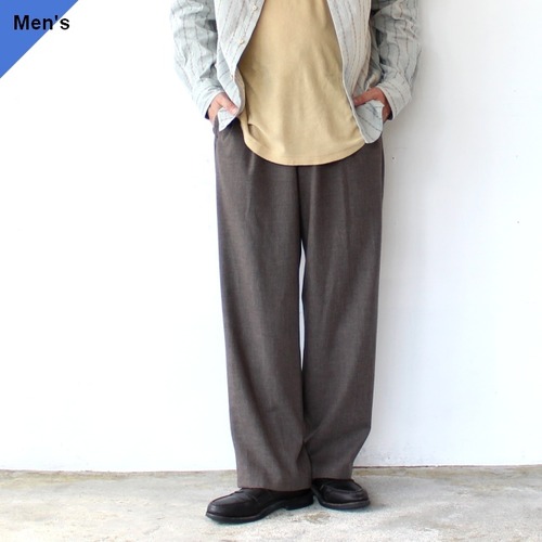 【26AW】FANTASTICDAYS  TRシャンブレーイージーパンツ UNCLE-M-263-01　（Brown）