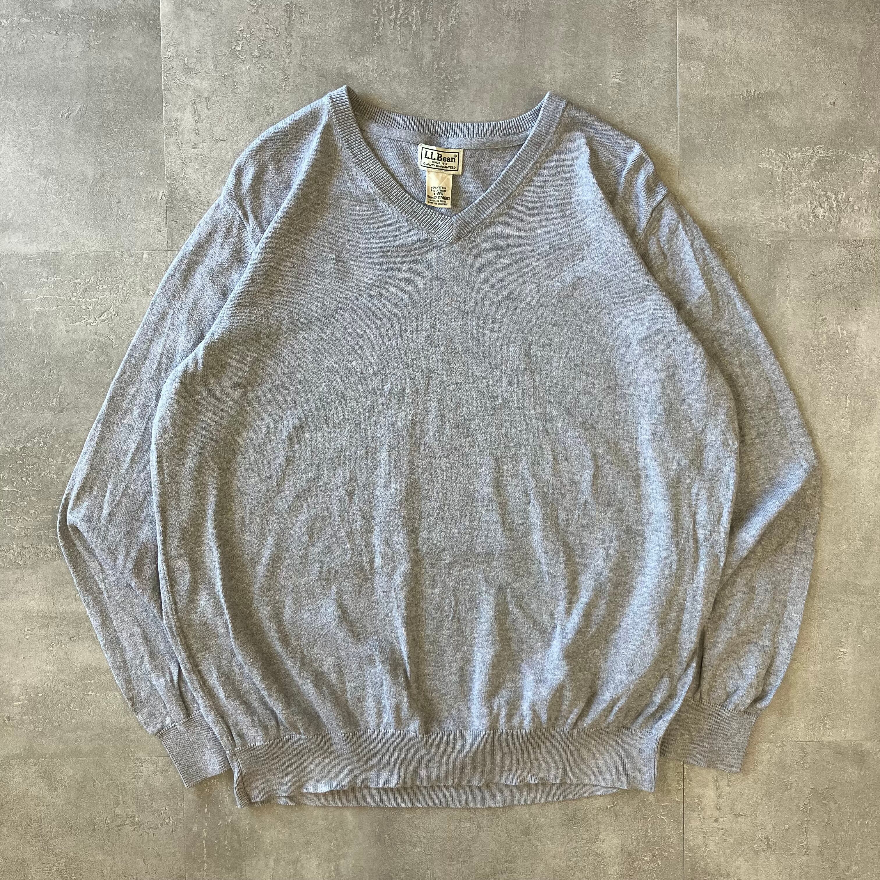 L.L.Bean 00s コットンニット Vネック No.1615