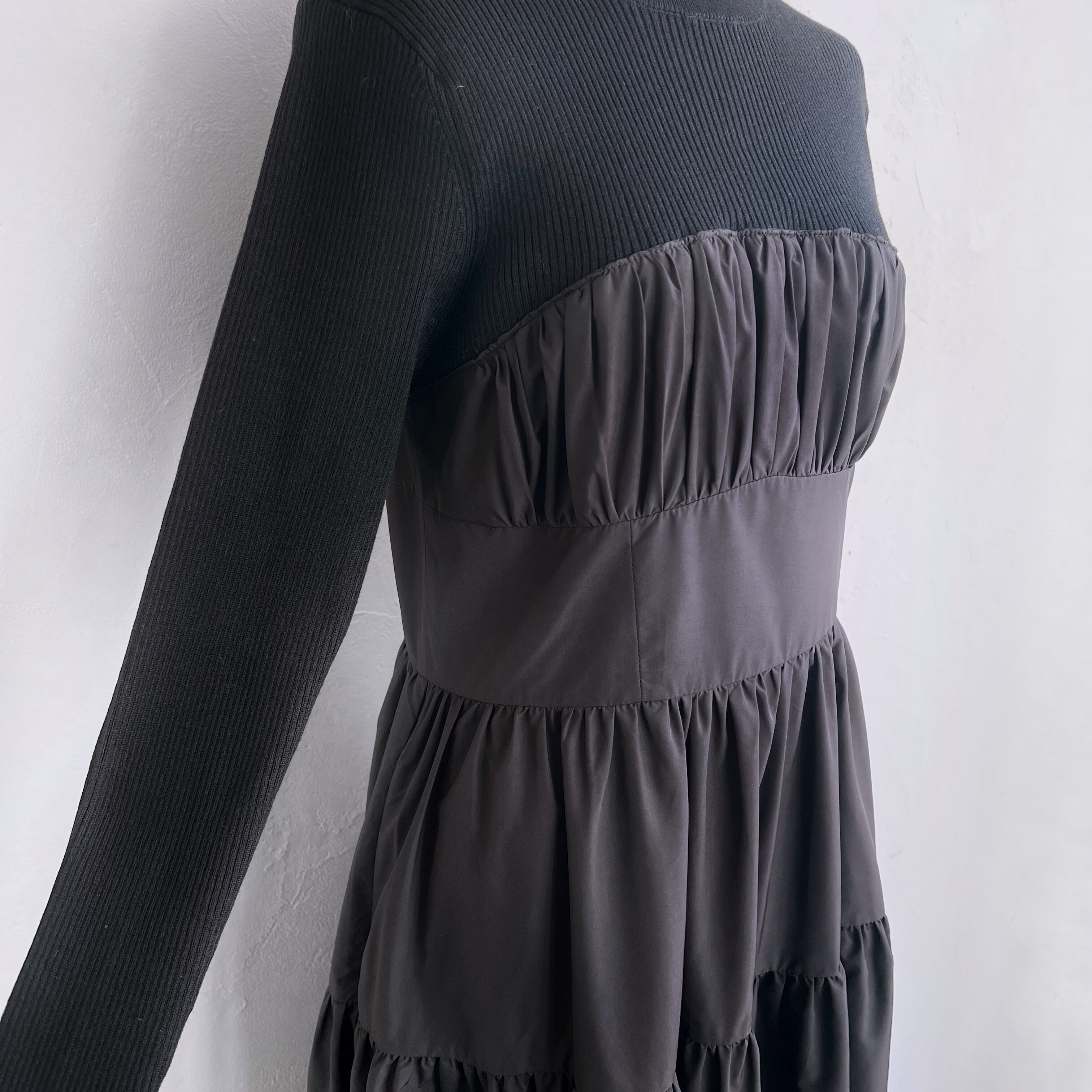 SYSORUS(シソラス) リブニットハイブリッドワンピース 24562 | SYSORUS 