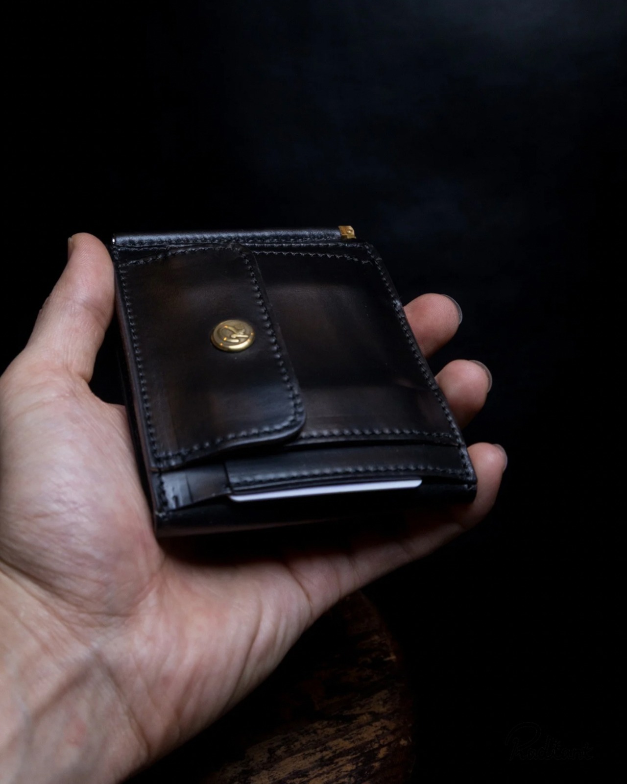 money clip / RW-09  クロムエクセル  All-BLACK  【数量限定】