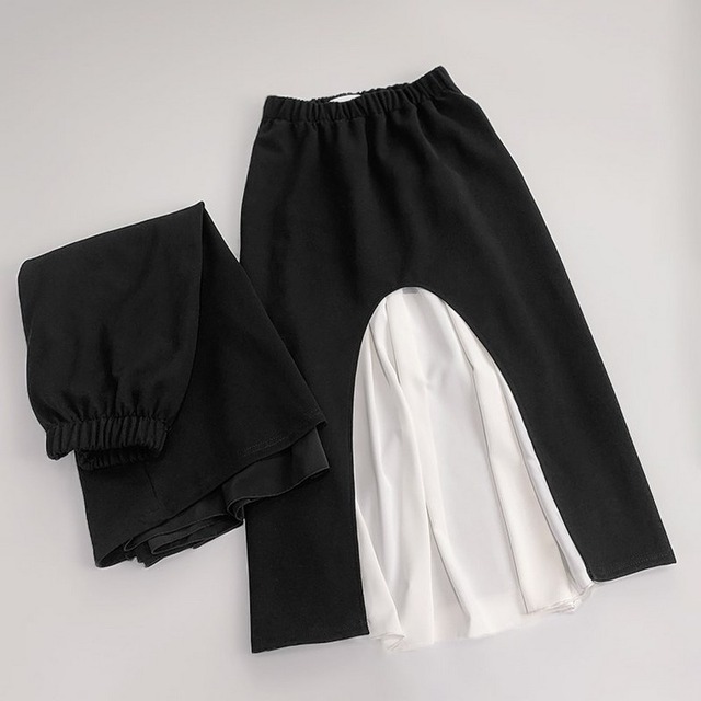 fake layered skirt　10032