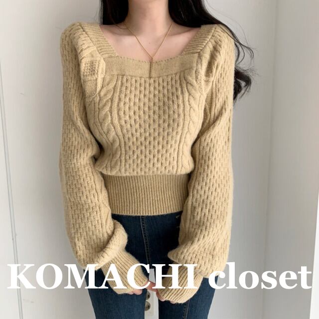 【送料無料】 セーター プルオーバー 長袖 ショート丈 マトンスリーブ スクエアネック ウエストマーク 韓国 レディース かわいい 大人可愛い きれいめ シンプル 上品 おしゃれ かっこいい レトロ こなれ感 個性的 主役級 存在感 抜け感 ワンサイズ カーキ ブラック 黒 ベージュ 冬 キュート ナチュラル ベーシック セクシー クール 無地 女性用 デート お泊まり イベント 女子会 休日 アウトドア カフェ ショッピング 旅行 レストラン コンパ レイヤード 重ね着 普段使い 着回し 暖かい
