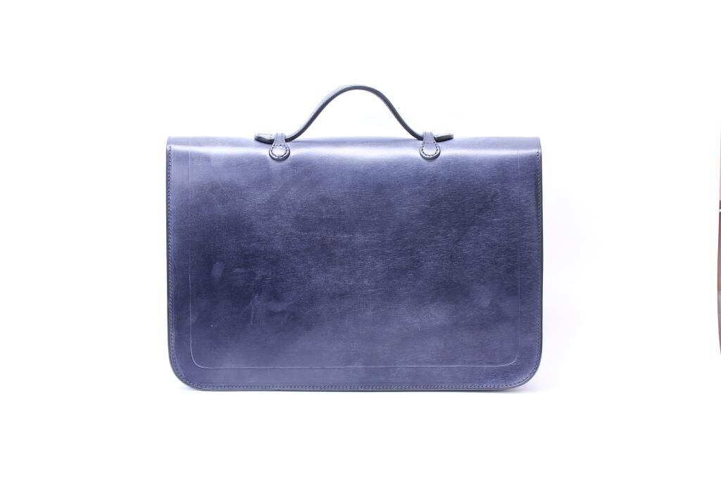 Rutherfords / Satchel With 806 Lock / Large /Navy | UNION WORKS Rutherfords / Satchel With 806 Lock / Large /Navy | UNION WORKS
