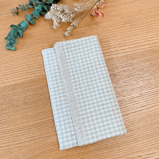 バイブルサイズ/ナチュラルコットンリネン リフィル用ポーチ