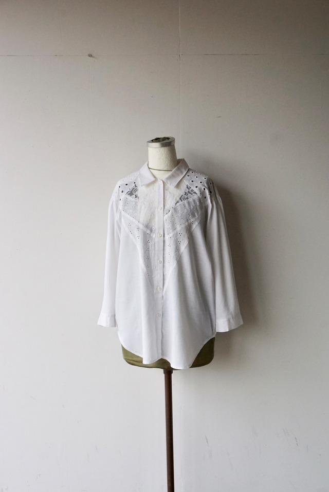 【monoya】lace blouse