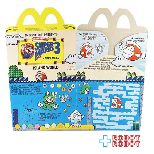 マクドナルド 空箱 スーパーマリオ３ アイスランドワールド ハッピーミールトイ