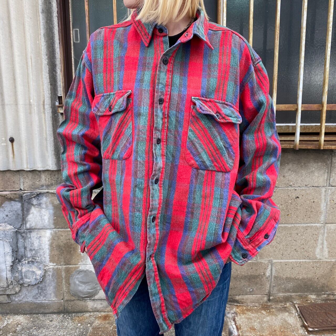 超希少 RED HEAD ネルシャツ XL ファイブブラザー 千鳥柄 ギンガム