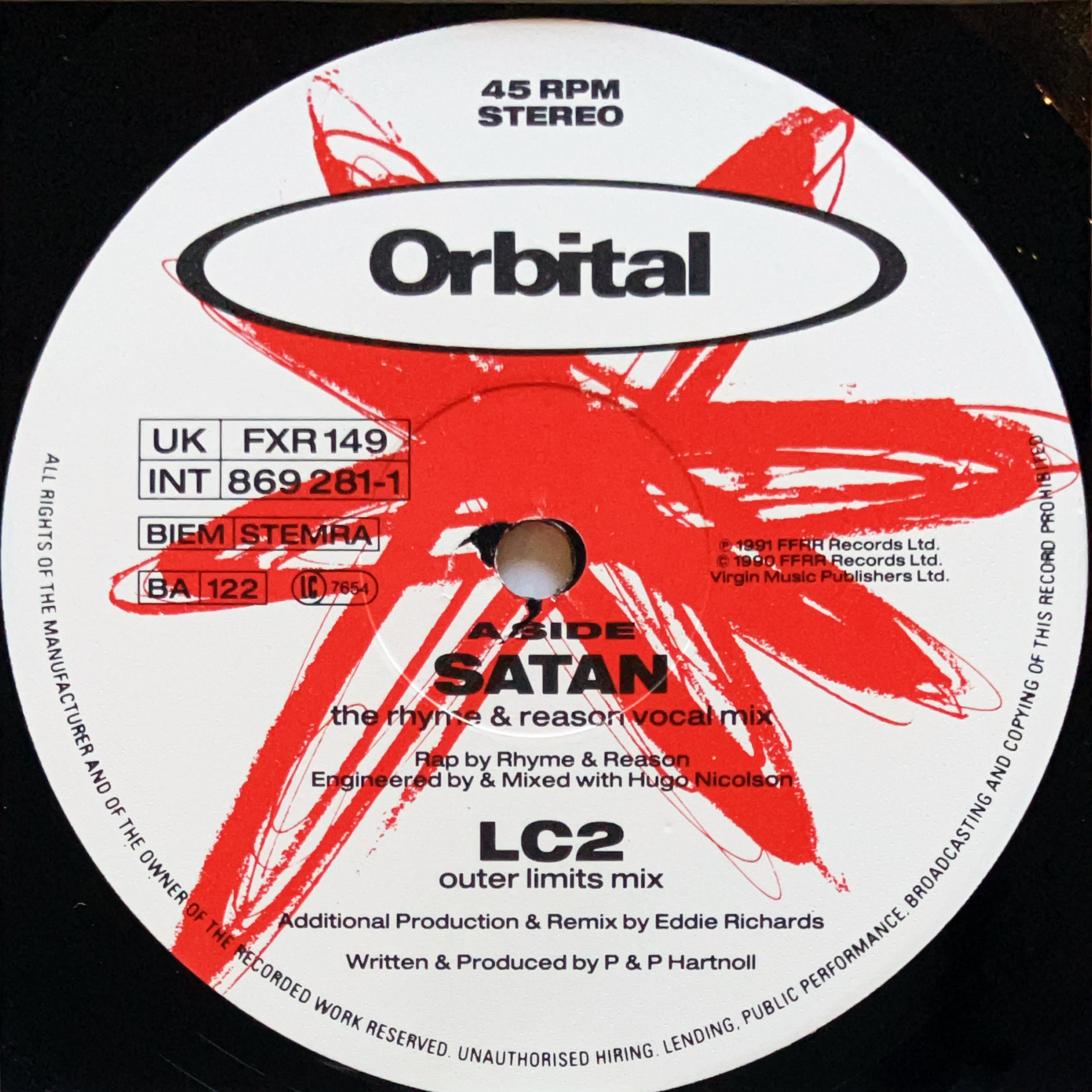 12”】Orbital / III Remix (FFRR) (FXR 149) | cpvinyl ￥3,300以上の