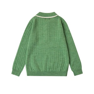 Knit Planet / Ribbing Blouse / GREEN