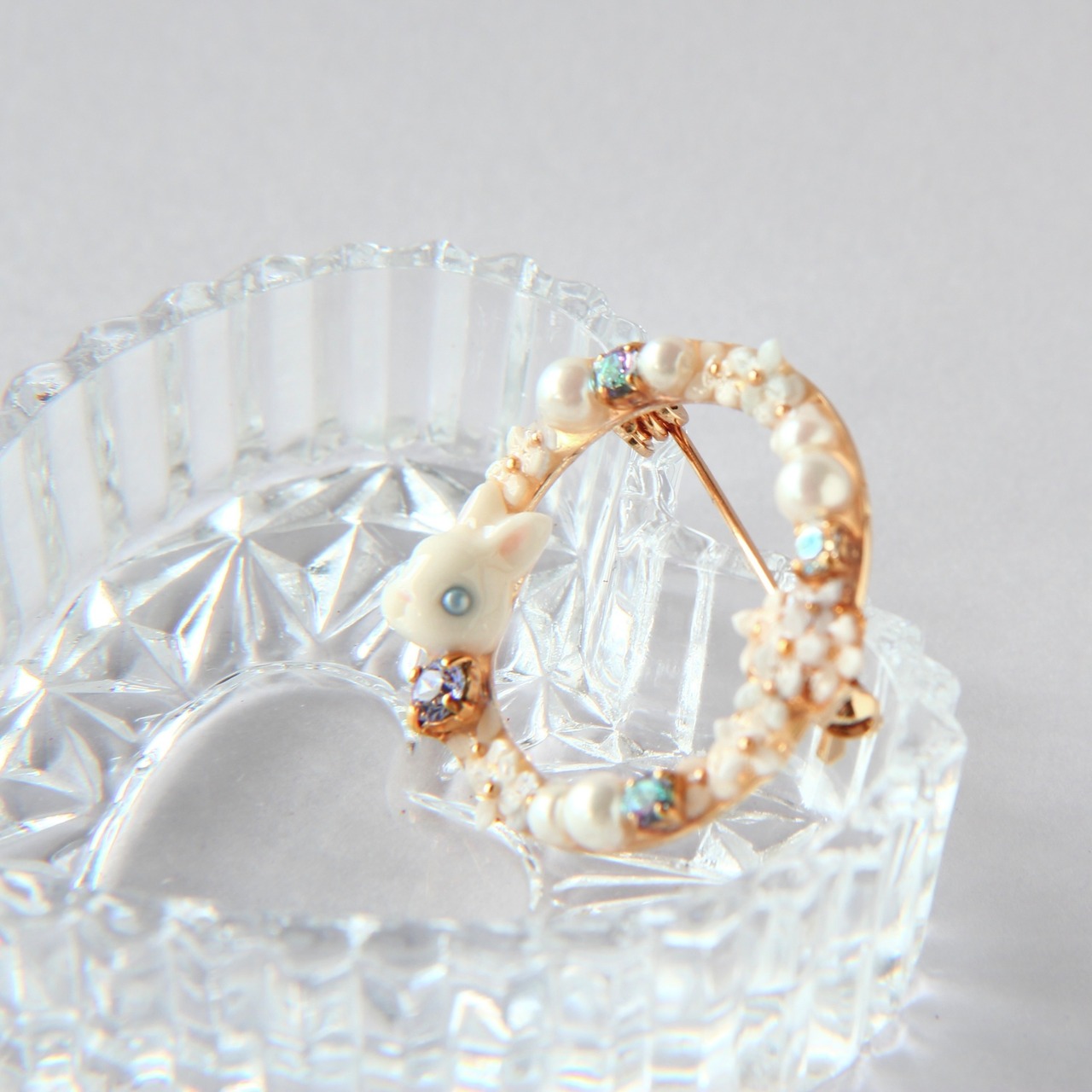 アジサイブローチ