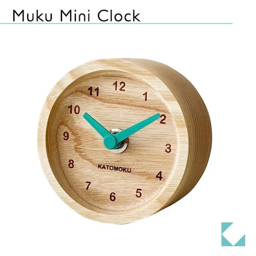 KATOMOKU mini  clock 2 限定Ash km-125LG ライトグリーン