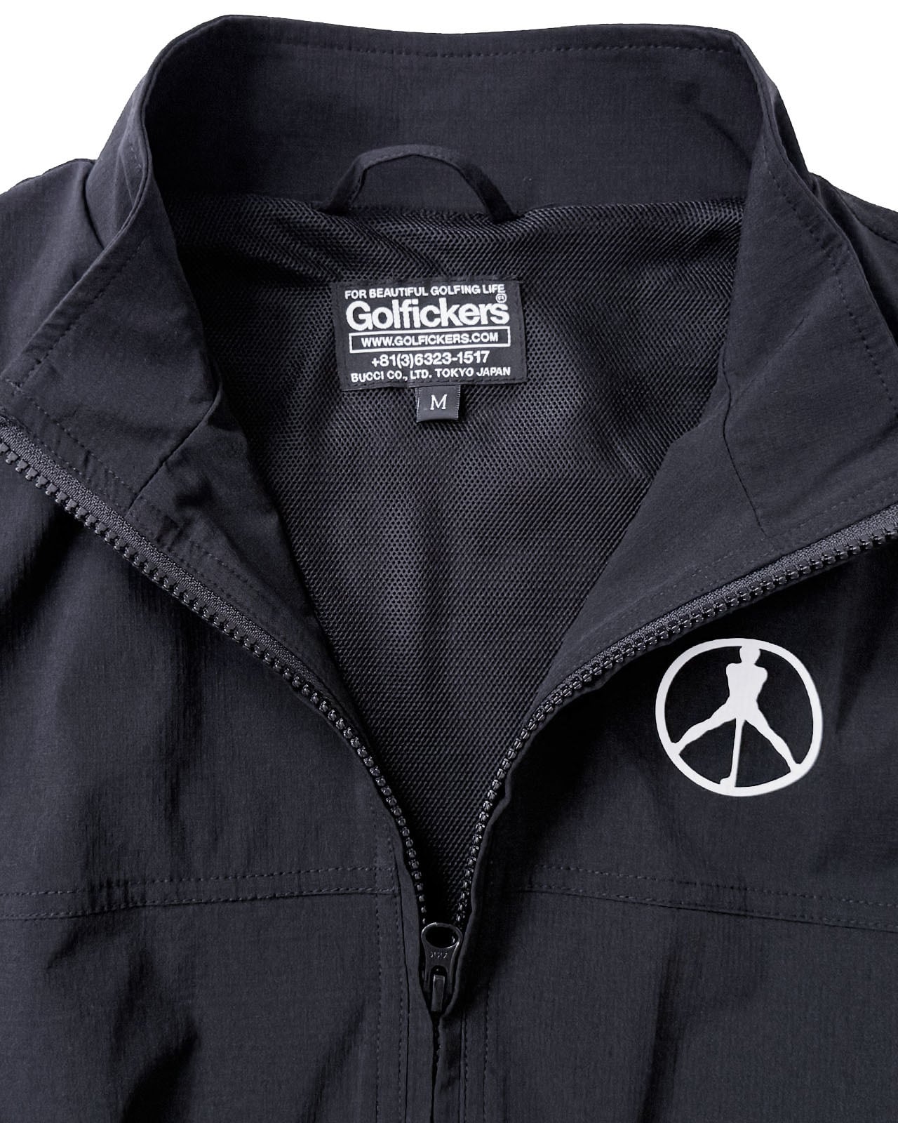 HOLE 596] Stretch Jacket -Black- | Golfickers