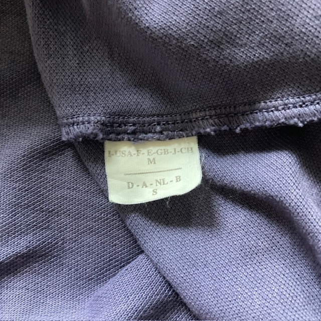 Brunello Cucinelli ブルネロクチネリ 鹿の子ポロシャツ 長袖 イタリア製 パープル 古着 M 画像8