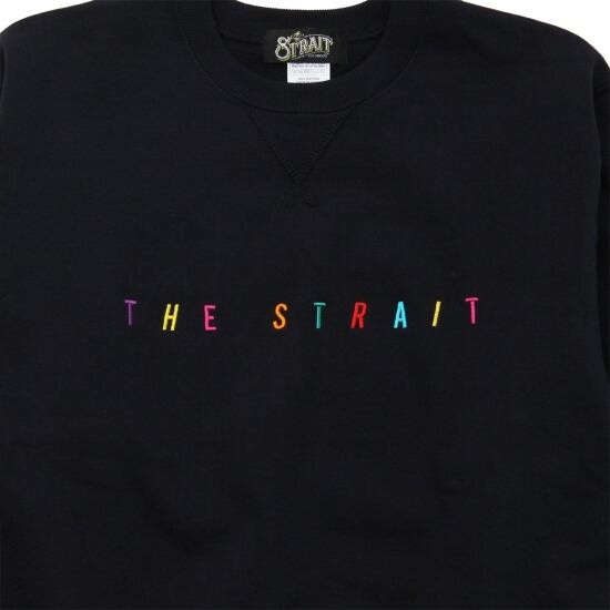 MULTI COLOR LOGO CREW SWEAT　#NAVY