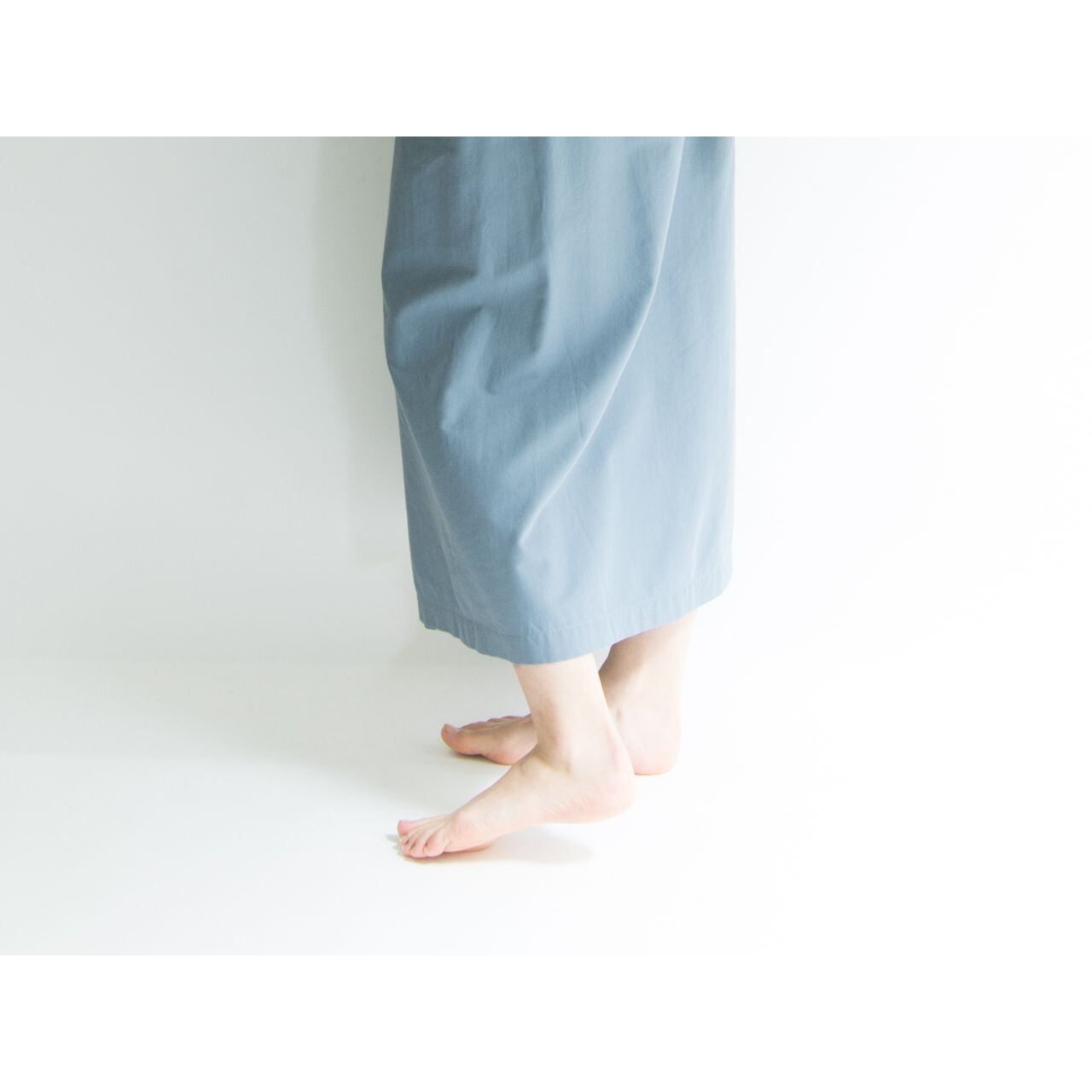 【MAde in Italy】Mi-mollet length wrap flare skirt（イタリア製 ミモレ丈ラップフレアスカート）3a