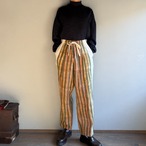 【展示会限定12/31迄】rétela / リテラ #9-5 Stripe Two tuck pants / ストライプツータックパンツ　