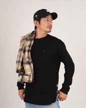 【#Re:room】ONE POINT WAFFLE LONG SLEEVE［REC921］