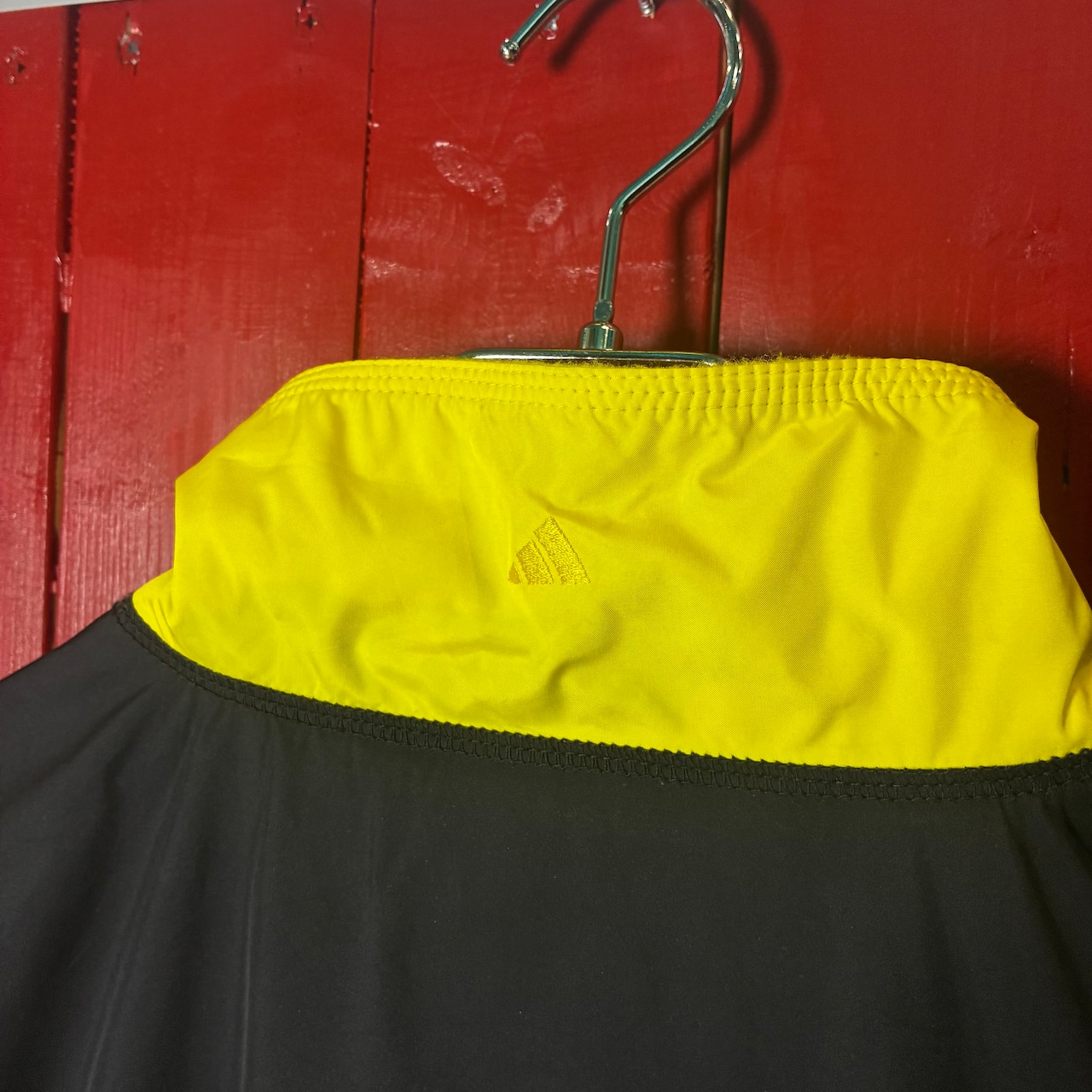 90s adidas EQUIPMENT ナイロンジャケット 黒黄 アディダス エキップメント