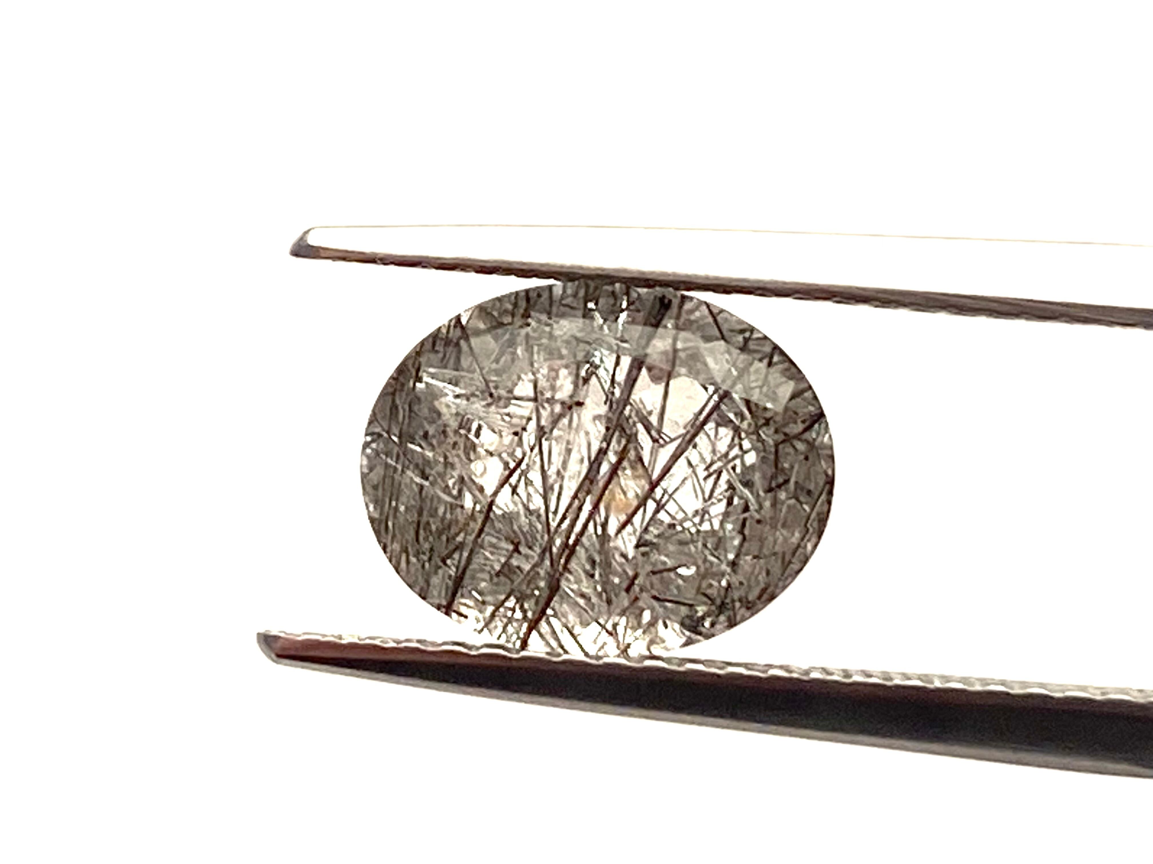 虹、ブラックルチルクォーツ［No.M-9098］ | デザインアトリエ -kakera-